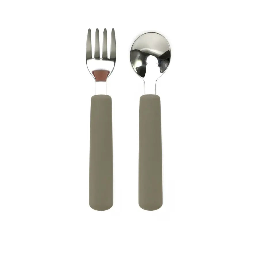 Posate per Bambini forchetta e cucchiaino - Sage -