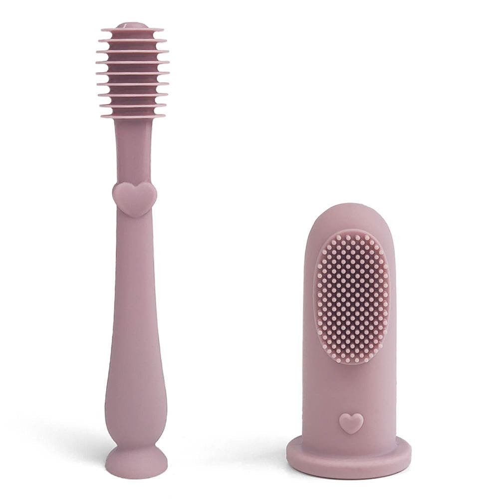 Kit Primo Spazzolino Neonati - Rosa -