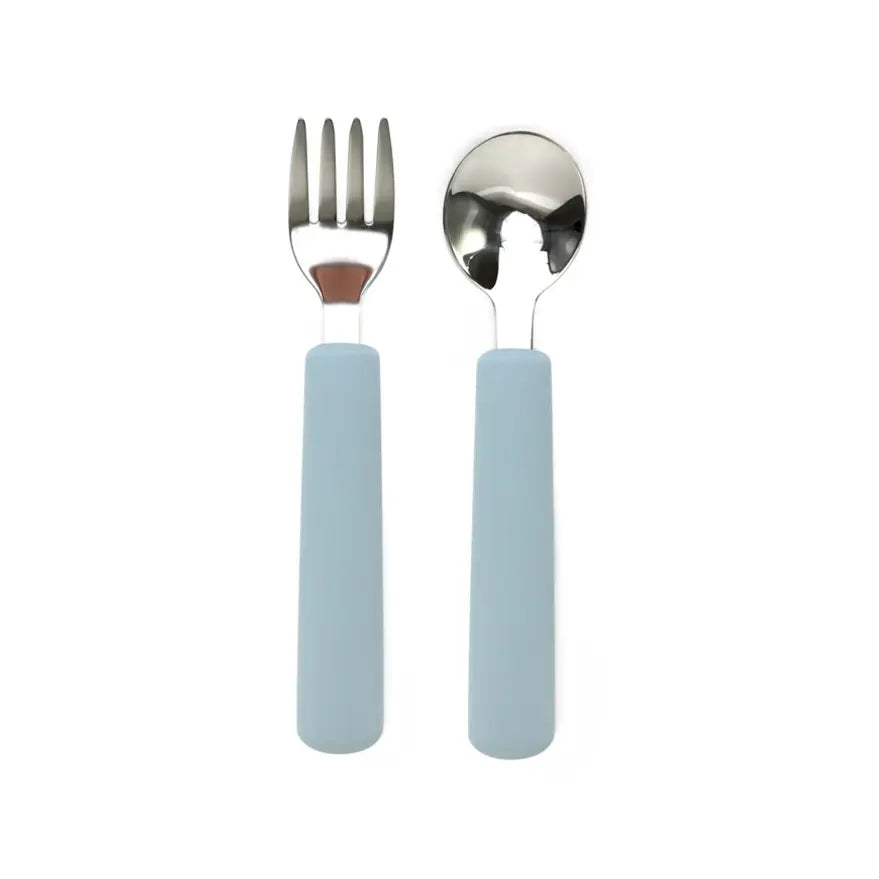 Posate per Bambini forchetta e cucchiaino - Blue Wave -
