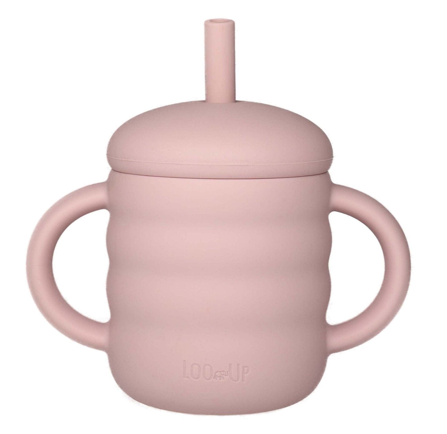 Bicchiere con cannuccia per bambini Rosa / tazza con cannuccia per bambini - Loo.Up
