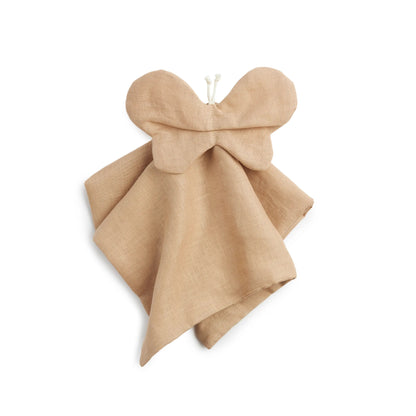 Doudou farfalla in lino francese 32x32 cm - Loo.Up