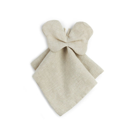 Doudou farfalla in lino francese 32x32 cm - Loo.Up