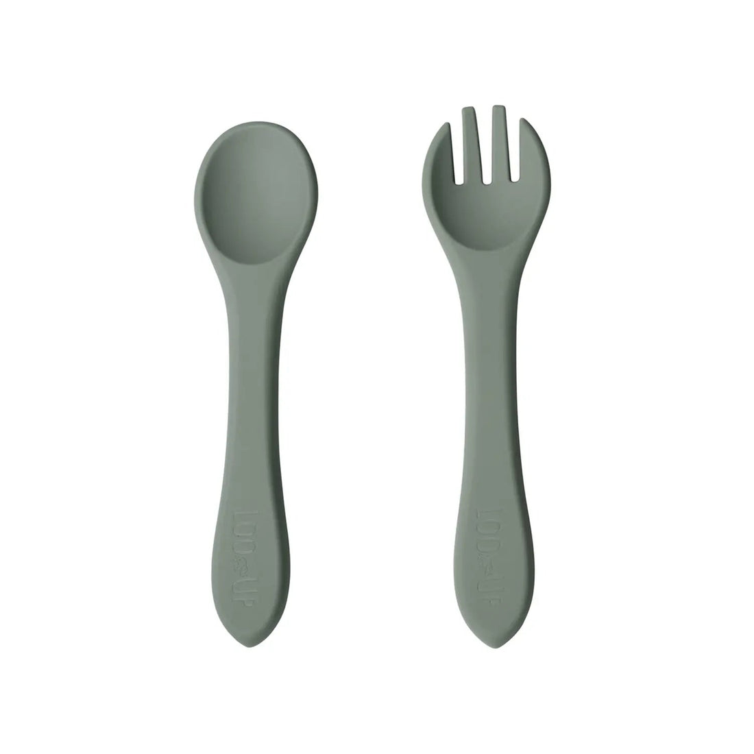 Posate per bambini full silicone Sage / Set posate per neonati. - Loo.Up
