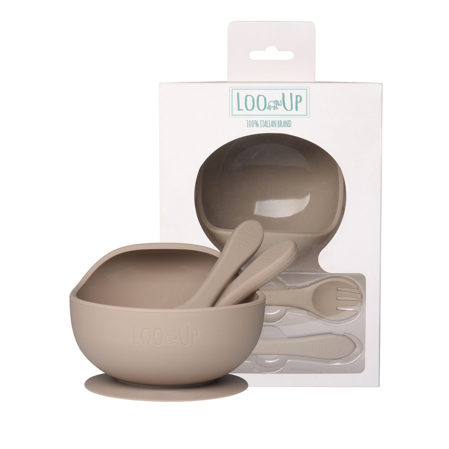 Set prima pappa svezzamento e autosvezzamento Beige - Loo.Up