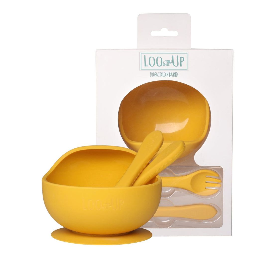 Set prima pappa svezzamento e autosvezzamento Mustard - Loo.Up