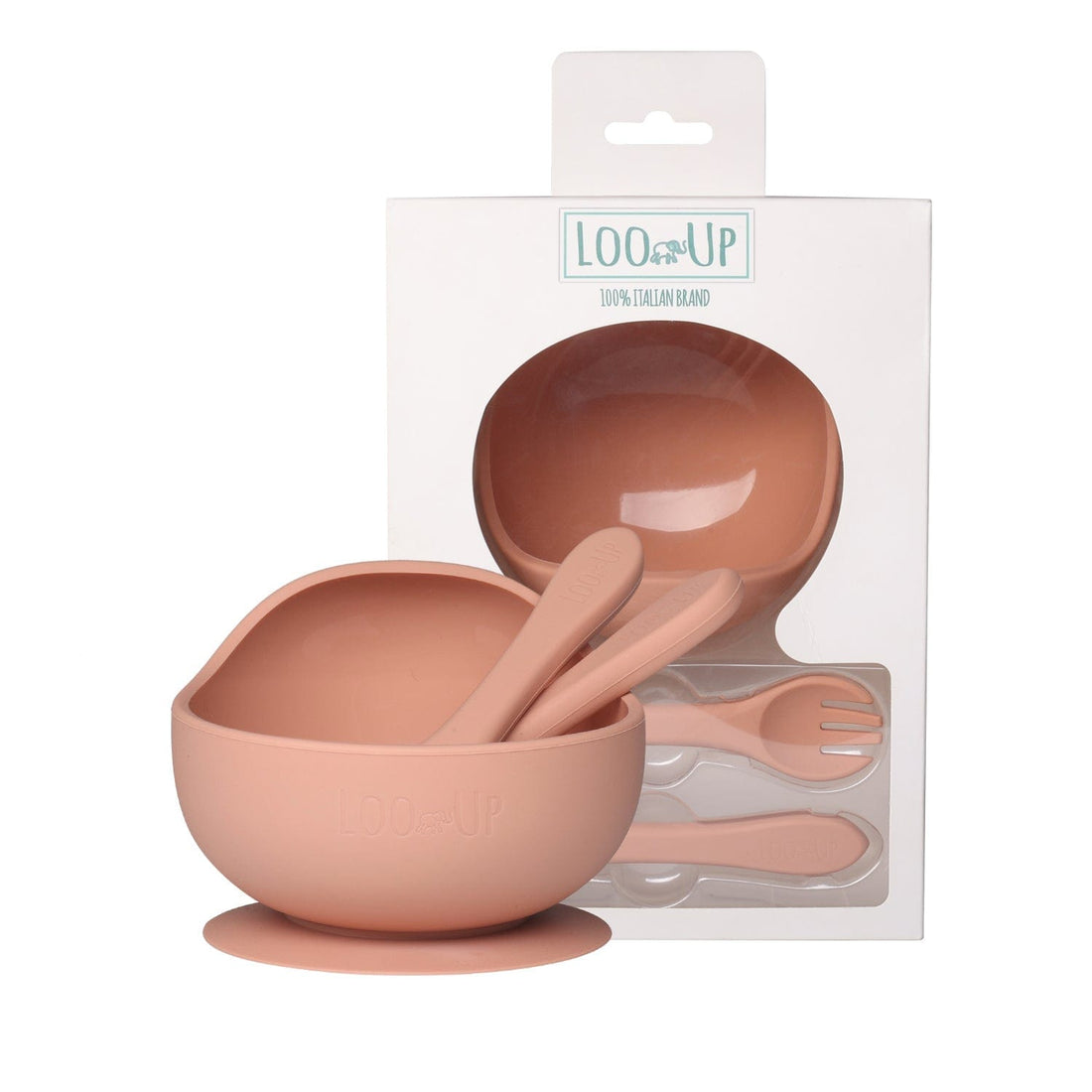 Set prima pappa svezzamento e autosvezzamento Peach - Loo.Up