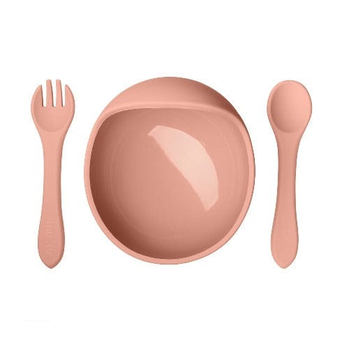 Set prima pappa svezzamento e autosvezzamento Peach - Loo.Up